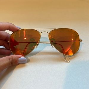 Orange Aviator Ray-Ban